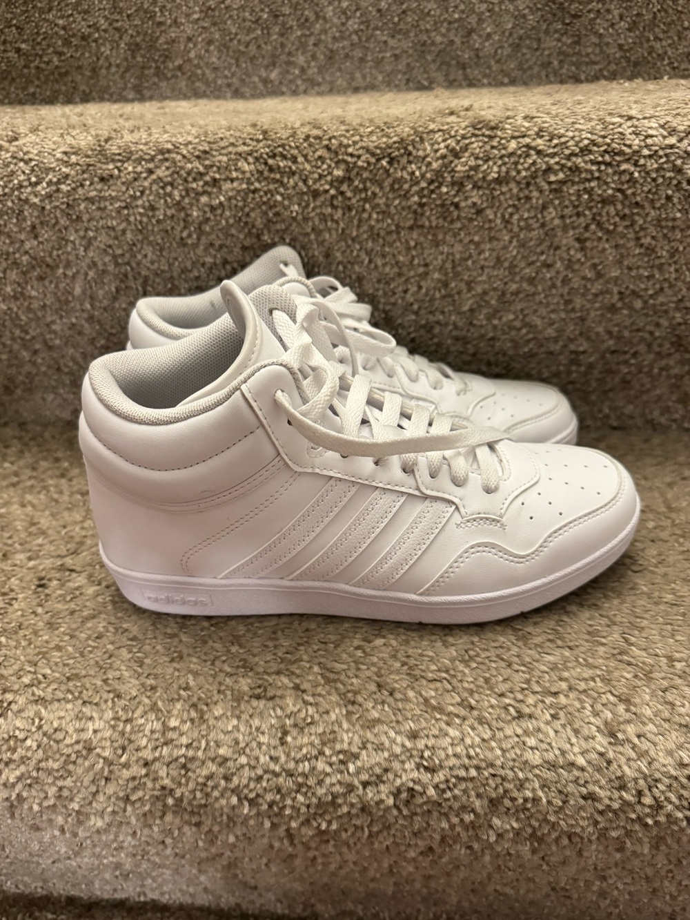 Adidas Hoops 4.0 Mid, white Men size 6.5